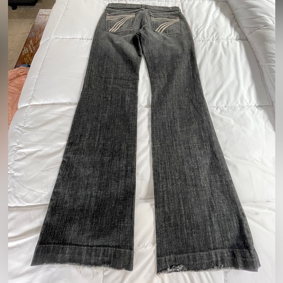 7-seven for all mankind black/grey low rise jean 30 - Picture 1 of 3